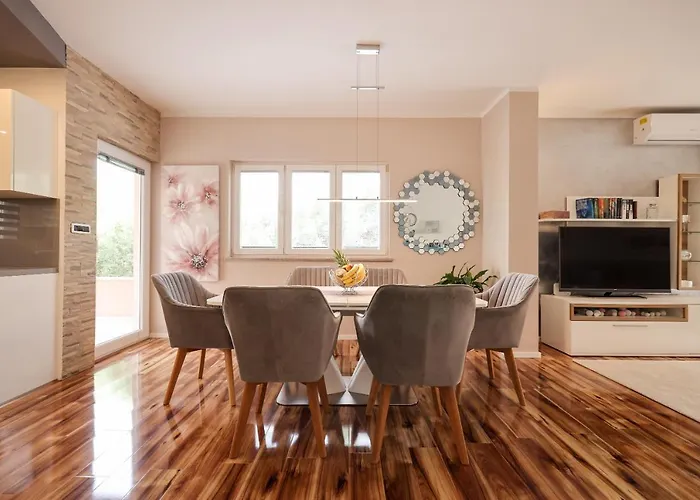 Pool With Traditional Dalmatian Konoba Nin